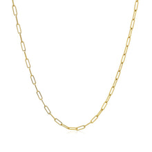 Load image into Gallery viewer, 18K Yellow Gold Fine Paperclip Chain (1.50 mm)
