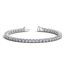 Load image into Gallery viewer, Lab Grown Round Diamond Tennis Bracelet in 14k White Gold (8 cctw F/G  VS2/SI1)
