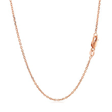 Load image into Gallery viewer, 14k Rose Gold Diamond Cut Cable Link Chain 1.3mm
