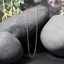 Load image into Gallery viewer, 14k Rose Gold Diamond Cut Cable Link Chain 1.3mm
