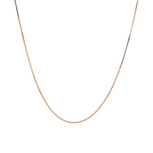 将图片加载到图库查看器，18k Rose Gold Classic Box Chain (0.60 mm)
