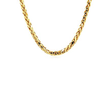 Load image into Gallery viewer, 4.1mm 14k Yellow Gold Diamond Cut Round Franco Chain
