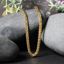 Load image into Gallery viewer, 4.1mm 14k Yellow Gold Diamond Cut Round Franco Chain
