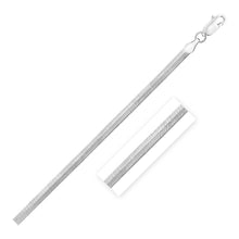 Load image into Gallery viewer, Sterling Silver Rhodium Plated Herringbone Chain 3.3mm
