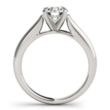 Load image into Gallery viewer, 14k White Gold Cathedral Design Solitaire Diamond Engagement Ring (1 cttw)
