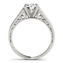 Load image into Gallery viewer, 14k White Gold Cathedral Design Diamond Engagement Ring (1 1/4 cttw)
