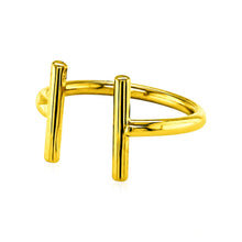 Load image into Gallery viewer, 14k Yellow Gold Open Ring with Bars
