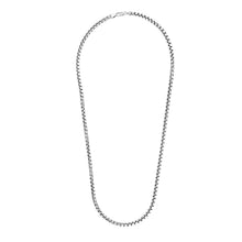 将图片加载到图库查看器，5.2mm Sterling Silver Rhodium Plated Round Box Chain
