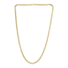 将图片加载到图库查看器，14k Yellow Gold High Polish Mens Fancy Box Necklace (5.0mm)
