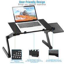 Load image into Gallery viewer, iMounTEK GPCT1656 360° Rotatable Portable Desk Stand with Mouse Board (Black)
