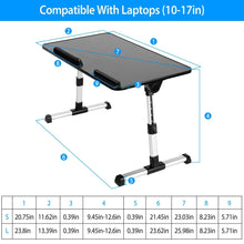 Load image into Gallery viewer, iMounTEK Laptop Lap Desk Adjustable Foldable Stand with Mouse Pad (Black)
