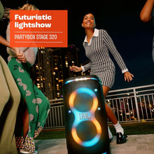 将图片加载到图库查看器，JBL Party Box Stage 320 Bluetooth Party Speaker Illuminated Splash‑Resistant 240W
