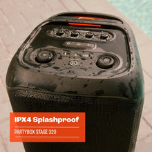 将图片加载到图库查看器，JBL Party Box Stage 320 Bluetooth Party Speaker Illuminated Splash‑Resistant 240W
