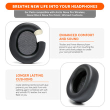 将图片加载到图库查看器，Arctis Nova Pro Wireless, Nova Elite &amp; Nova Pro Omni Earpads - WC PadZ Nova Pro Wireless
