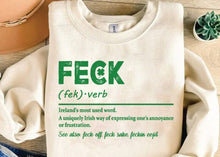 Load image into Gallery viewer, Feck Irish St Patricks Day Unisex Bamboo/Cotton Graphic T-Shirt
