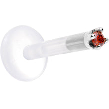 Load image into Gallery viewer, Solid 14K White Gold 1.5mm Genuine Red Diamond Bioplast Push in Monroe
