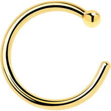 Load image into Gallery viewer, 18G 5/16 Solid 14K Yellow Gold Nose Hoop
