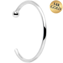 Load image into Gallery viewer, 20G 5/16 Solid 14K White Gold Nose Hoop
