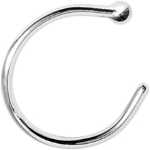 将图片加载到图库查看器，20G 5/16 Solid 18K White Gold Nose Hoop
