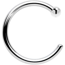 将图片加载到图库查看器，20G 1/4 14k Solid White Gold Nose Hoop
