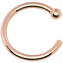 将图片加载到图库查看器，20G 1/4 14k Solid Rose Gold Nose Hoop
