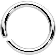 Load image into Gallery viewer, 14G 3/8 Handcrafted Solid 14k White Gold Seamless Circular Ring
