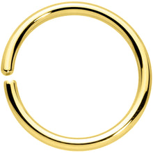 将图片加载到图库查看器，14G 1/2 Handcrafted Solid 14k Yellow Gold Seamless Circular Ring

