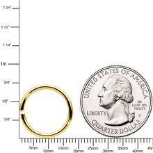 将图片加载到图库查看器，14G 1/2 Handcrafted Solid 14k Yellow Gold Seamless Circular Ring
