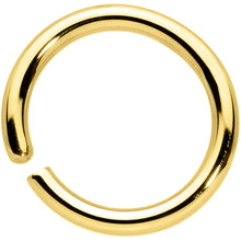 Load image into Gallery viewer, 14G 3/8 Handcrafted Solid 14k Yellow Gold Seamless Circular Ring
