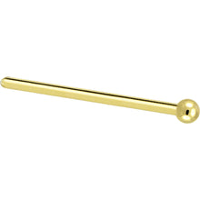 将图片加载到图库查看器，Solid 14K Yellow Gold 1.5mm Ball Nose Ring
