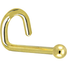 将图片加载到图库查看器，Solid 14K Yellow Gold 1.5mm Ball Nose Ring
