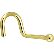 将图片加载到图库查看器，Solid 14K Yellow Gold 1.5mm Ball Nose Ring
