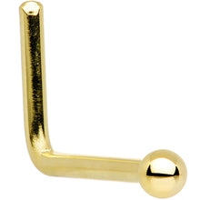 将图片加载到图库查看器，Solid 14K Yellow Gold 1.5mm Ball Nose Ring
