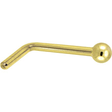 将图片加载到图库查看器，Solid 14K Yellow Gold 1.5mm Ball Nose Ring

