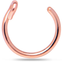 Load image into Gallery viewer, 14k Rose Gold Filled Fake Nose Ring
