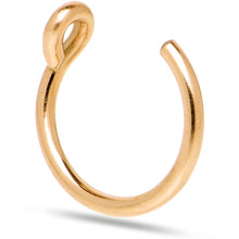 Load image into Gallery viewer, 14k Yellow Gold Filled Fake Nose Ring
