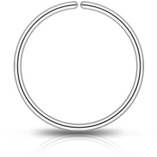 Load image into Gallery viewer, Single Hoop Nose 925 Sterling Silver Nose Hoop Ring
