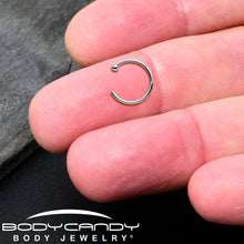 Load image into Gallery viewer, Real Platinum Nose Hoop - Hypoallergenic &amp; Luxurious
