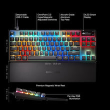 将图片加载到图库查看器，SteelSeries Apex Pro TKL Mechanical Gaming Keyboard – Black – Wired – Certified Refurbished
