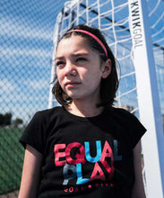将图片加载到图库查看器，Equal Play Girls' Black T Shirt

