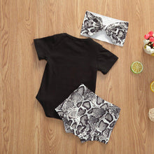 将图片加载到图库查看器，Newborn Infant Baby Girls Clothes Sets Shorts Sleeve Romper Tops , Shorts , Headband InElegant Modern Design For Daddys Girl
