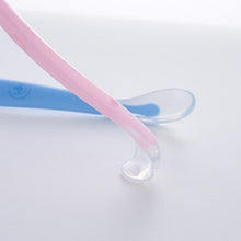 将图片加载到图库查看器，Silicone Baby Soft Soup Spoon Healthy Infant Sucker Candy Color Kitchen Cooking Spoon Rice Spoon Children Dishes Tableware for Kids
