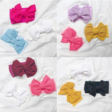 将图片加载到图库查看器，Baby Headbands For Newborn Hair Band Cute Baby Bow Flower Elastic Bow Headwear Kids Gifts Girl Hair Accessories
