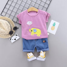 Load image into Gallery viewer, Fashion Infant  Clothing Set for Boys and Girls Cute Summer Casual Clothes Set  Top+Shorts Kids Clothes Summer Edition T shirt and Pants Set
