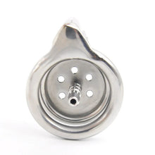 Load image into Gallery viewer, CHASTE BIRD Super Small Stainless Steel Male Cock Penis Trumpet Cage Chastity Device Anti-Off Ring Urethral Catheter V4 Lock
