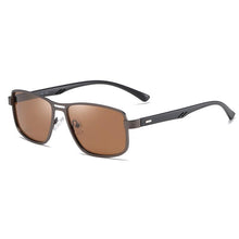 Load image into Gallery viewer, Business Luxury Brand NEW Fashion Polarized Elegant Sunglasses for Men Wuth UV400 Polarized Square Metal Frame Sunglasses
