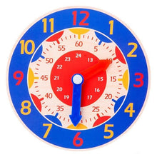 Load image into Gallery viewer, Children Montessori Wooden Clock Toys Hour Minute Second Cognition Colorful Clocks Toys for Kids Early Preschool Teaching Aids
