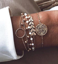 将图片加载到图库查看器，Bohemian Gold Tassel Bracelets For Women Summer Shell Clear Crystal Stone Luxury Jewelry
