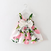 将图片加载到图库查看器，Children's Wear Dress Girls  Dresses For Party and Wedding with 100% Cotton Striped Lapel Fly Sleeves

