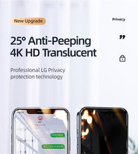 Load image into Gallery viewer, 3Pcs Best Privacy 9H Tempered Glass For iPhone 11 12 13 14 Pro Mini XS MAX X XR 6S 7 8 Plus SE Anti Spy Peep Screen Protector Anti-Spy Anti-Peeping Tempered Glass Screen Film for iPhone
